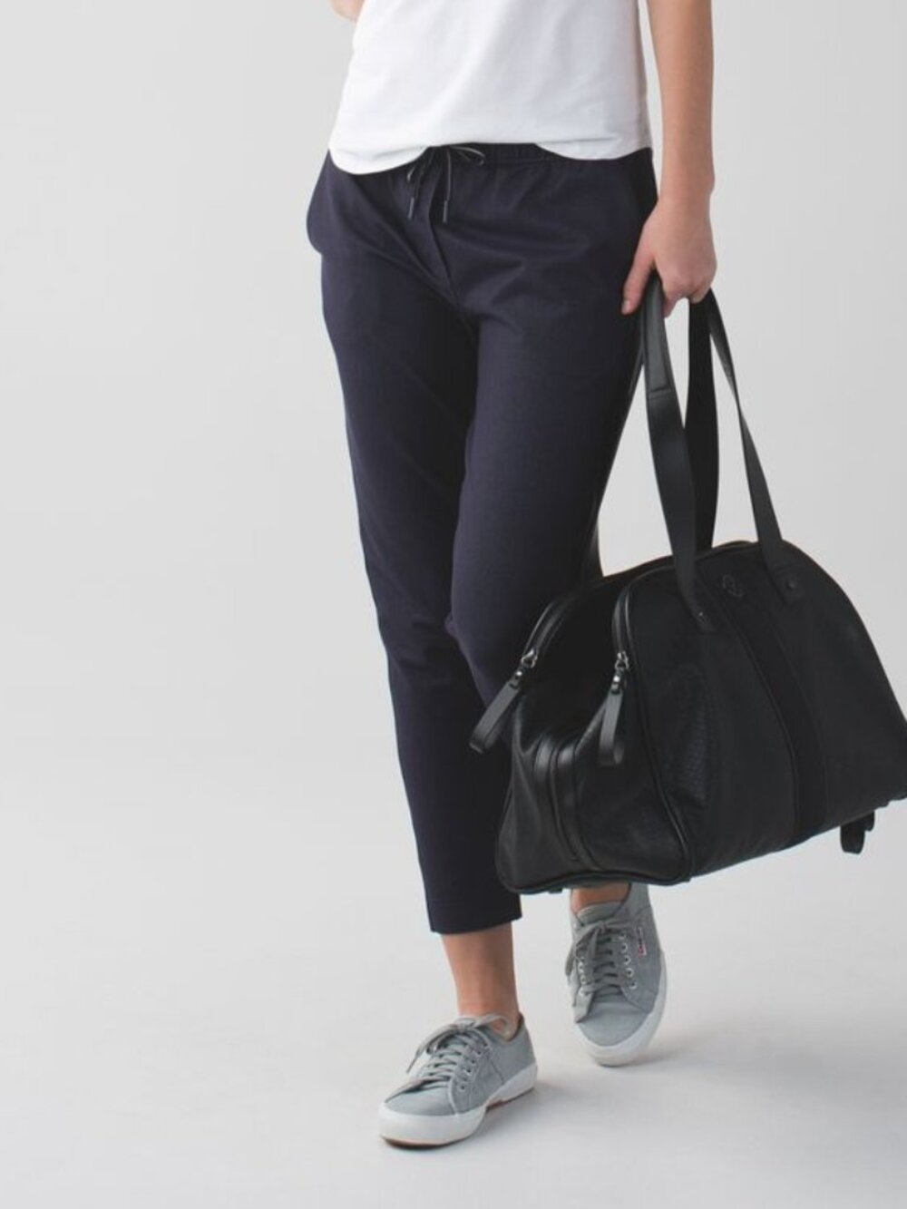 Lululemon Jet Crop (Slim) Pants*Luon Denim Luon Naval Blue 8